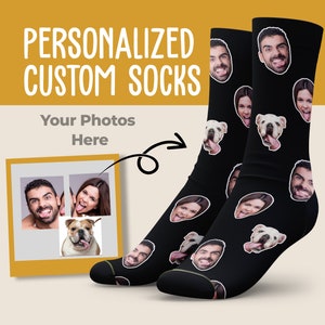  Glohox Custom Photo Socks Faces - Print Your Picture