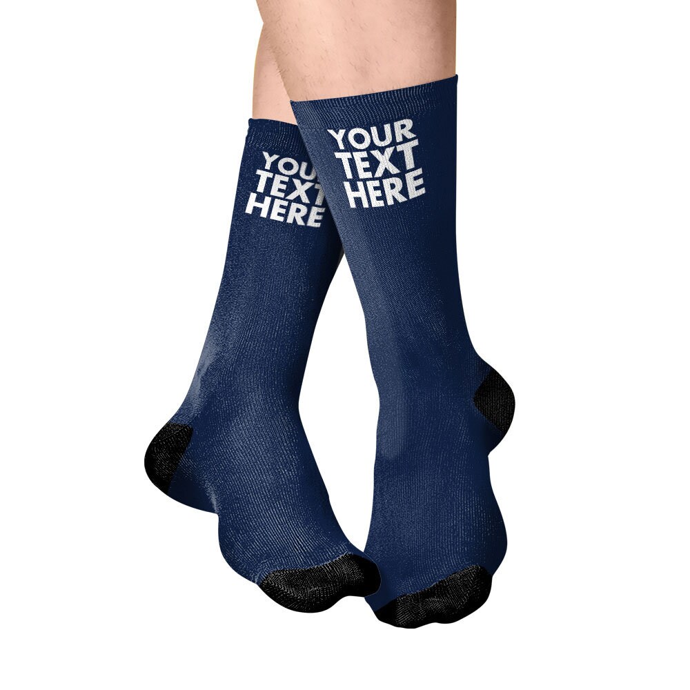 Add Any Custom Text Personalized Socks Custom Name on Socks Etsy