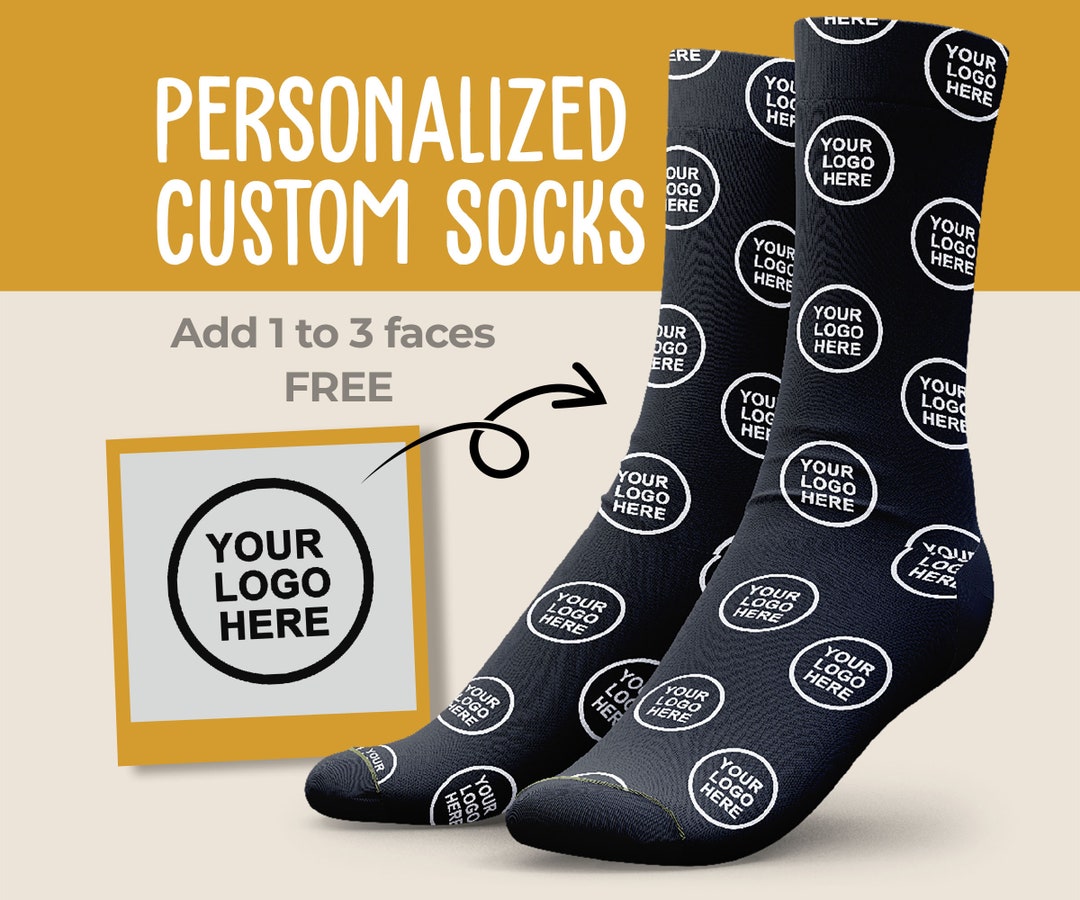 Print My Logo on Socks, Custom Logo Socks, Business Giveaway, Gift for