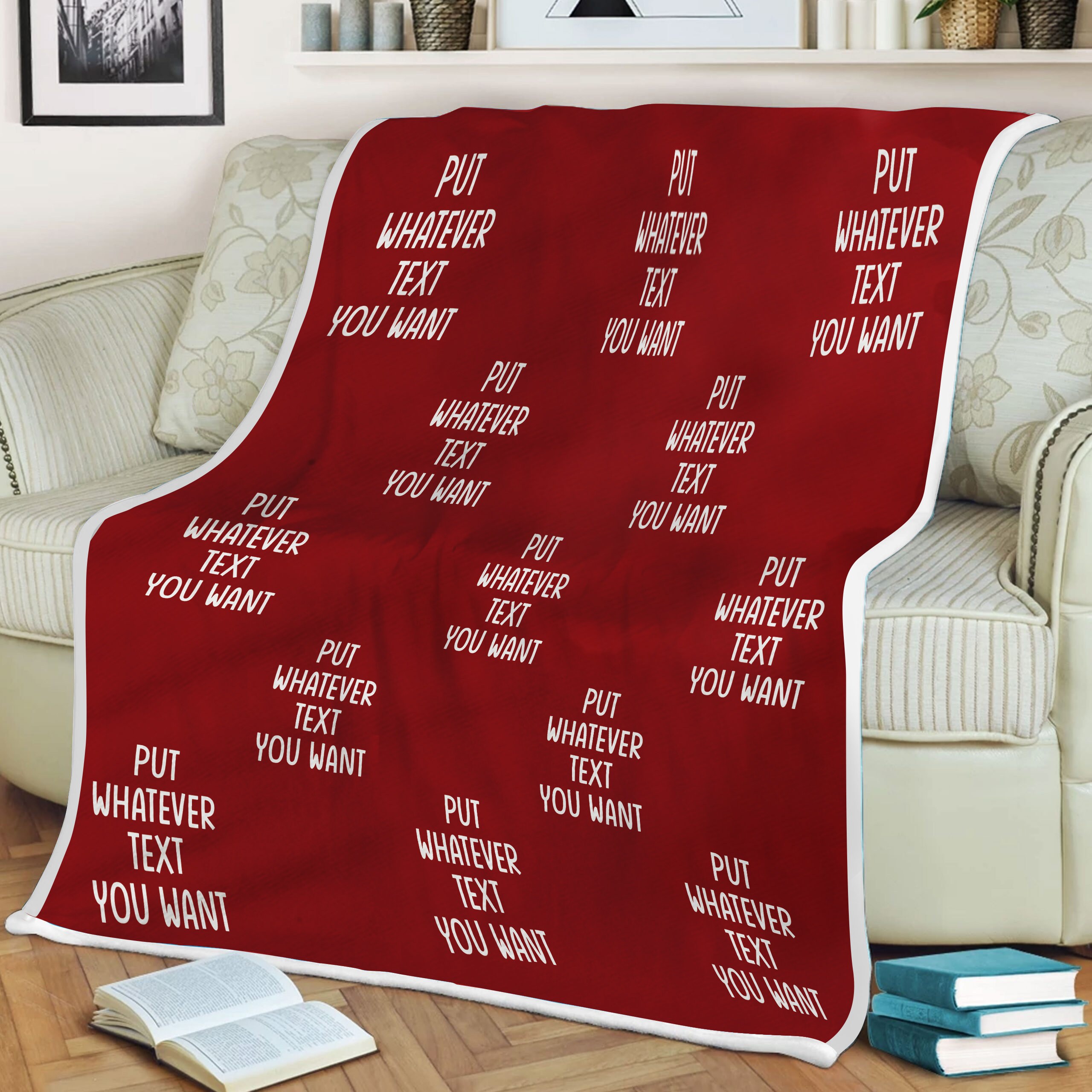 Add Custom Text Personalized Blanket Love Letter Blanket Etsy