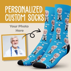 Dentist Gifts, Dental Socks , Tooth Socks Crew Socks, Teeth Socks for –  Happypop