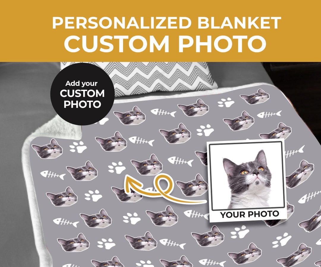 Custom Cat Lover Blanket, Gifts for Cat Lovers, Custom Pet Blanket, Cat Lover Gift, Personalized