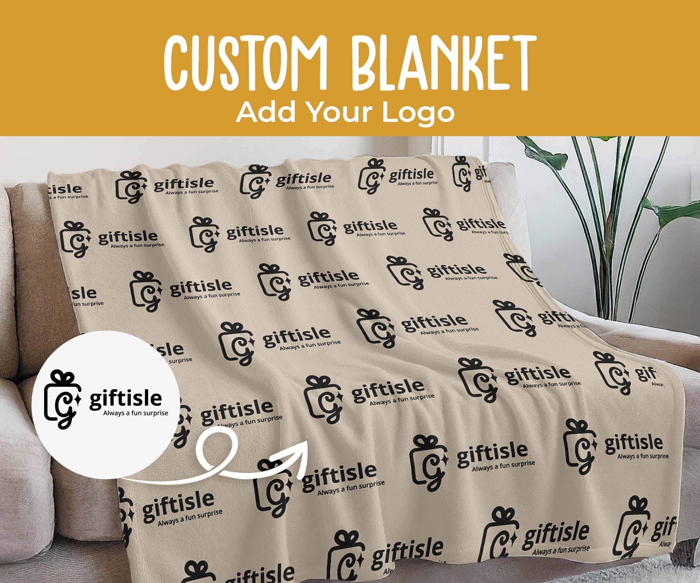 Logo on blanket sale