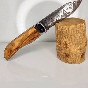 Folding knife in copper modèle folding copper damask image 3