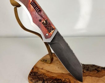 SteamPunk folding knife