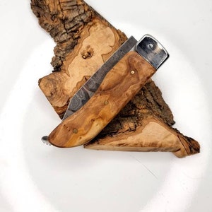 Folding knife in copper modèle folding copper damask image 7
