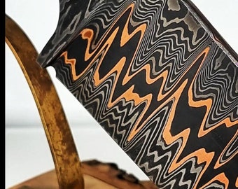Cuchillo damasco cobre #buchtcraft modelo damasco cobre