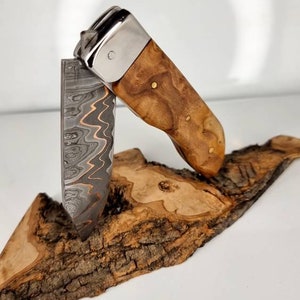Folding knife in copper modèle folding copper damask image 8