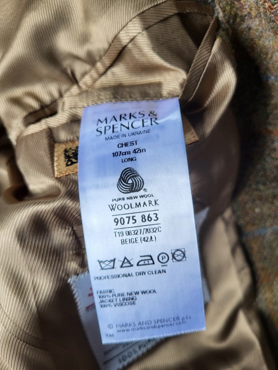 HARRIS TWEED Marks and Spencer jacket/blazer - Gem