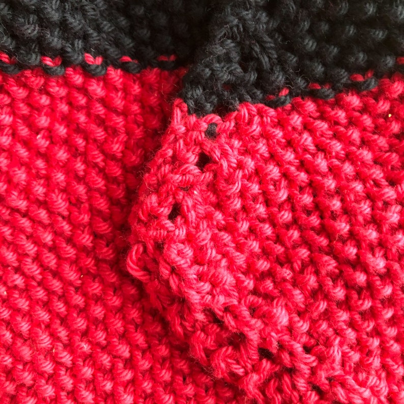 Mouse Ears with Bow Knit Baby Lovey