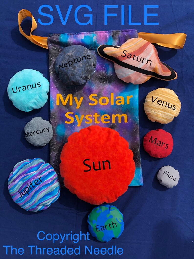 Solar System Bean Bag SVG digital download Solar System Bean Bag SVG digital download