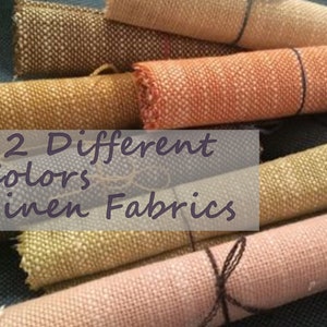 72 Color Linen Upholstery Fabrics by the Yard,  Elegant Home Decor Fabrics, Cushion, Furniture, Chair, Sofa Upholstery Linen Fabrics