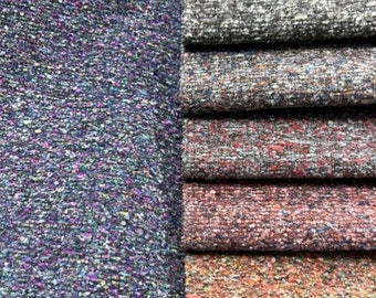 ブークレ 布張り生地 27色 重厚高級ブークレ素材 ホームデコレーション