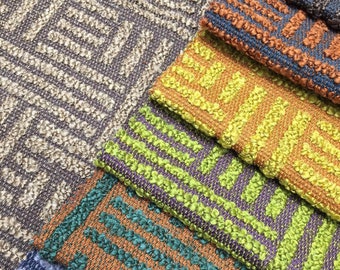 Two-Color Woven Upholstery Fabric by the Yard, Luxury Home Decor Fabric, Heavy Upholstery Boucle Fabric For Cushion Furniture Chair Sofa