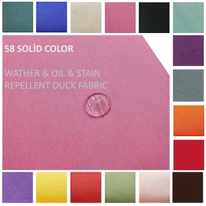 Pink Duck Canvas Fabrics Upholstery Fabric by the Yard, Indoor, Outdoor Water Oil Repellent Duck Fabric, Furnishing Upholstery Fabric