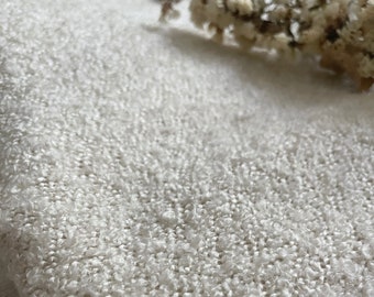 Ecru Boucle Möbelstoff: Polsterstoff, Polsterstoff Meterware