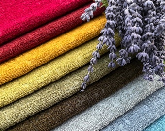 Water Repellent Heavy Chenille Upholstery Fabric by the Yard, Luxury Home Decor Chenille, Cushion Furniture Chair Sofa Upholstery Fabric