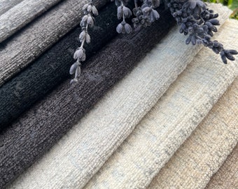 Water Repellent Heavy Chenille Upholstery Fabric by the Yard, Luxury Home Decor Chenille, Cushion Furniture Chair Sofa Upholstery Fabric
