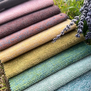 Water Repellent Luxury Chenille Upholstery Fabric by the Yard, 22 Color Home Decor Chenille, Cushion Furniture Chair Sofa Upholstery Fabric