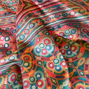 Geometric Suzani Pattern Upholstery Velvet Print Fabric by the Yards, Ethnic Home Decor Velvet Fabric, Furniture Sofa Elegant Velvet Fabric