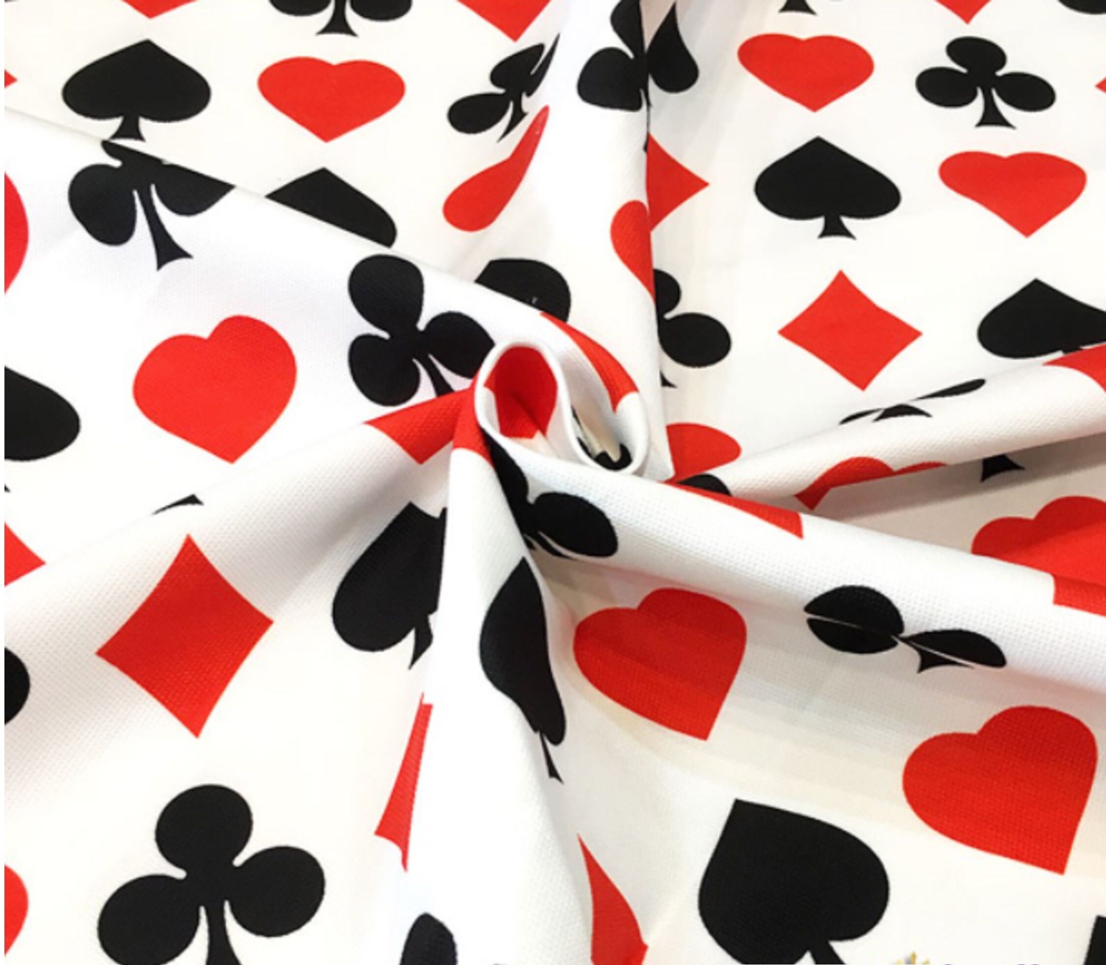 Playing Cards Sybols Upholstery Fabric by the Meter,las Vegas Decor ...