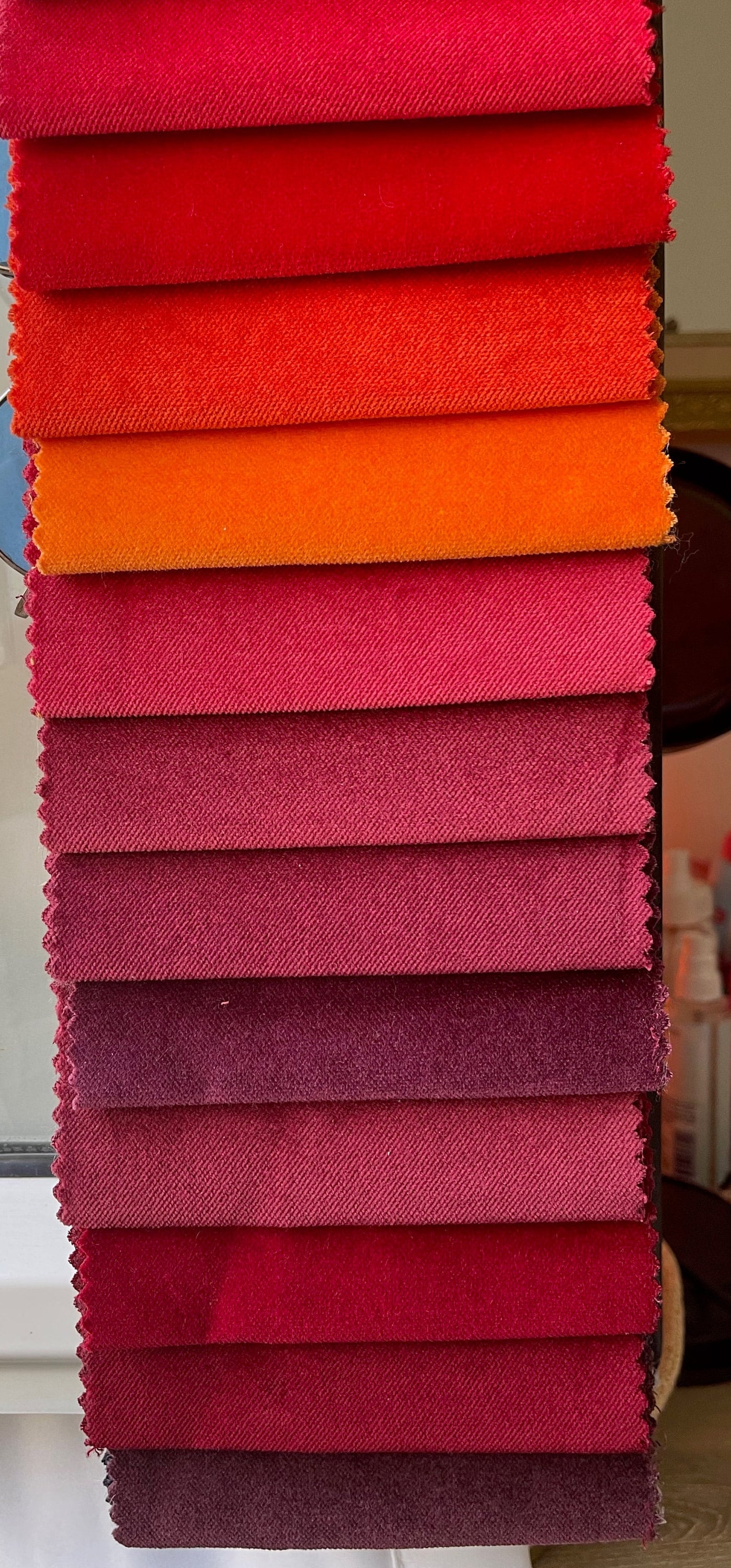 Cotton Velvet Upholstery Fabric by the Yards 13 Colours Etsy