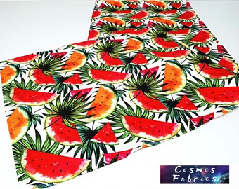 Wassermelone Muster Tischläufer, 16 '' x 55 '' ( 40 x 140 cm ) Obst Dekor Läufer, Digital gedruckter Tischläufer aus Polyester