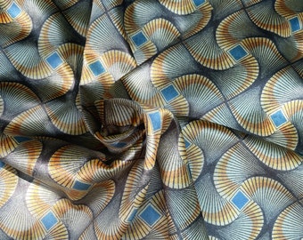 Geometric Velvet Upholstery Fabric: Elegant Home Decor, Print Fabric by the Yard