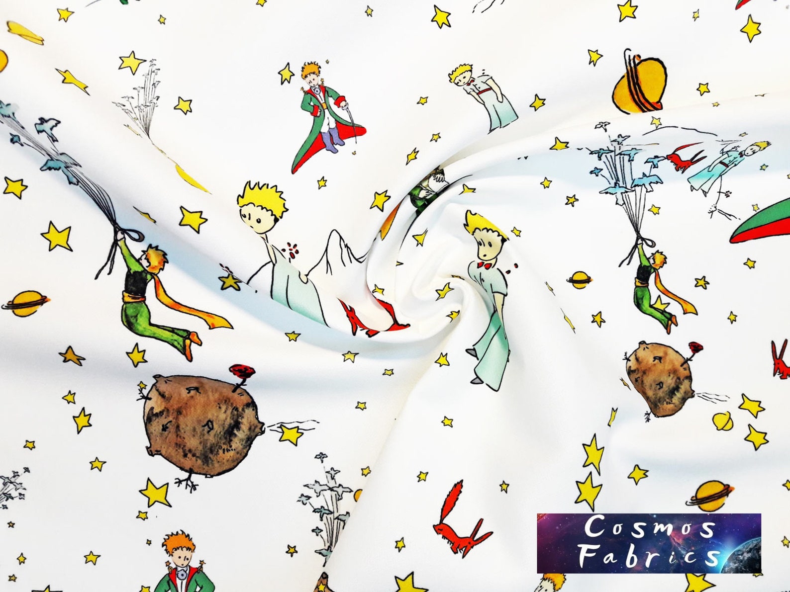 Little Prince Pattern by the Yard, Pop Art Home Decor Fabric, Indoor ...