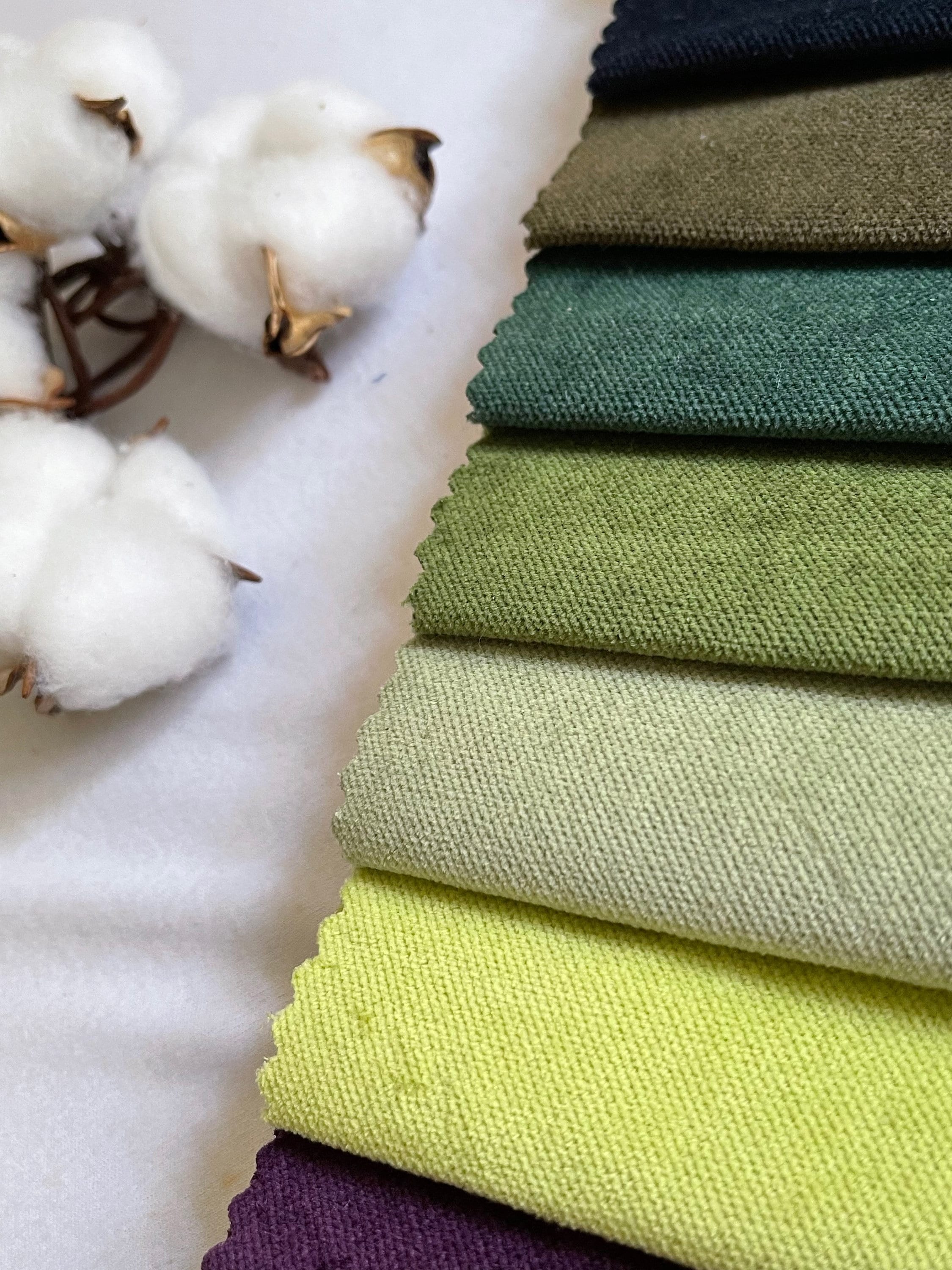 Cotton Velvet Upholstery Fabric by the Yards 55 Colours Etsy