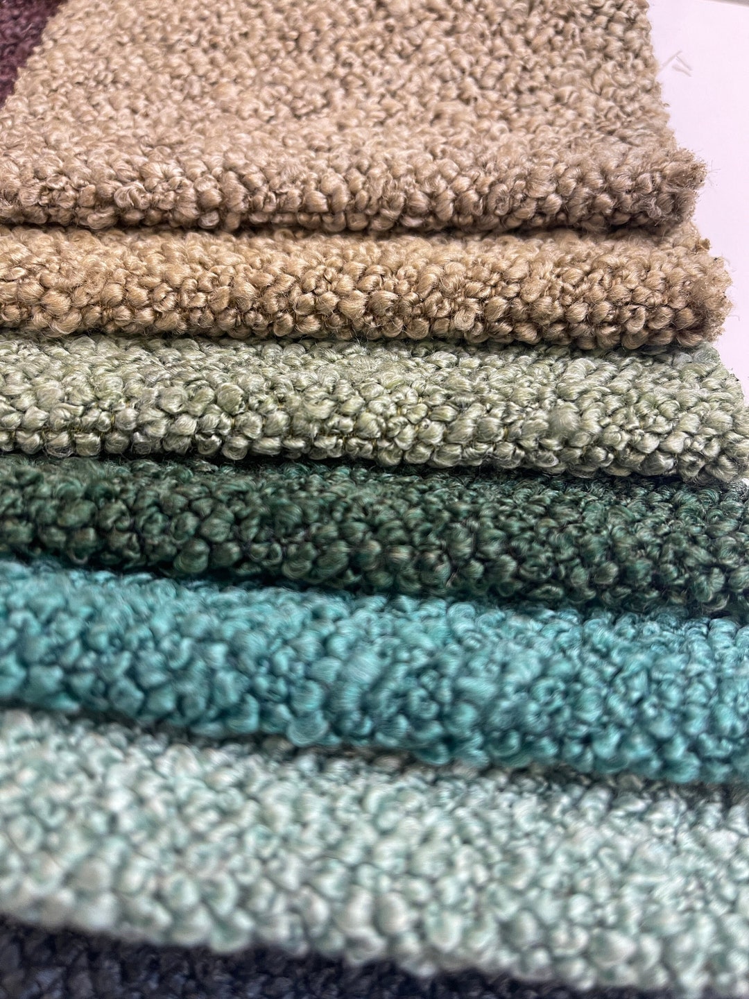 6 Color Boucle Heavy Upholstery Fabric by the Yard, Faux Sheepskin