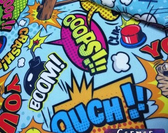 Pop-art Galaxy-patroon op maat gesneden, pop-art woondecoratiestof, stof voor binnen en buiten, digitaal bedrukte polyester stoffen