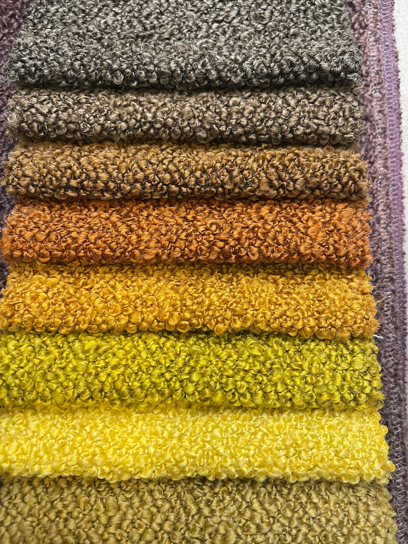 10 Color Boucle Heavy Upholstery Fabric by the Yard Faux Etsy