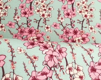 Cherry Blossom Upholstery Fabric: Floral Print, Indoor/Outdoor Decor