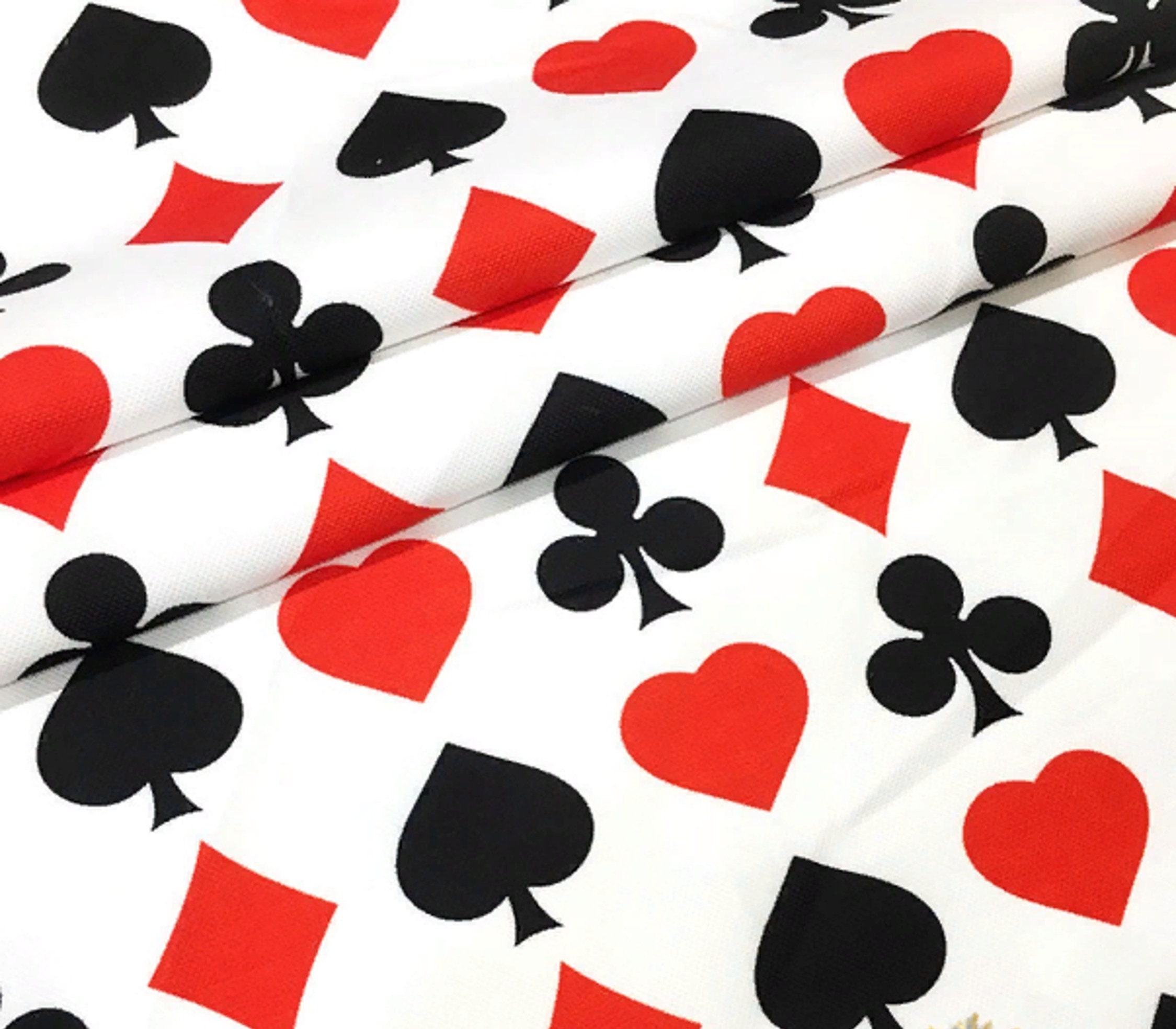 Playing Cards Sybols Upholstery Fabric by the Meter,las Vegas Decor ...