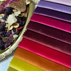 Soft Velvet Upholstery Fabric by the Yards, Velvet Fabric for Home Decor, Furniture/ Heavy, Light Shiny Luxurious Upholstery Velvet