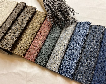 Tela de tweed de alta calidad cortada a medida, elegante tela de lino para tapicería, ideal para cojines, muebles, sillas y sofás.