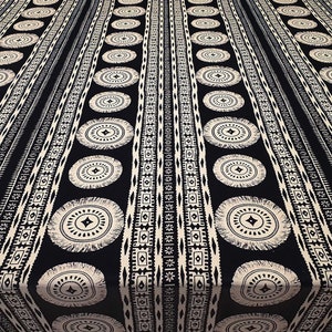 Aztec Design Upholstery Fabric by the Meter, Boho Home Decor Fabric, Indoor Outdoor Fabric, Digital printed Polyester Fabrics