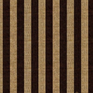 Burlap Brown Striped Pattern Upholstery Fabric by the Meter, Boho Home Decor Fabric, Indoor Outdoor Fabric, Digital print Polyester Fabric