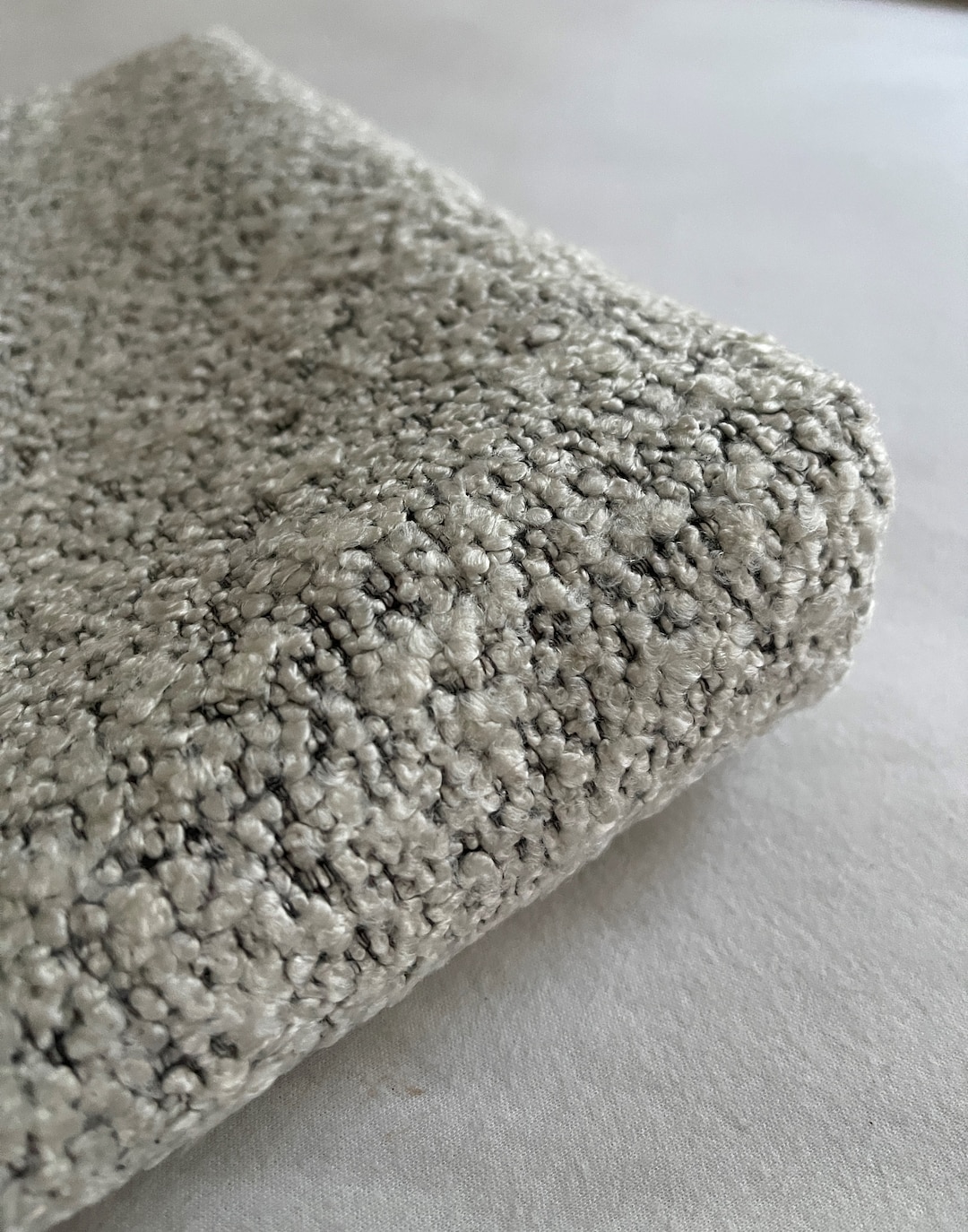 Boucle Upholstery Fabric by the Yard Puffy Textured Boucle Etsy