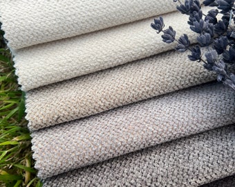 Tela de tapicería de chenilla de lujo repelente al agua, cortada a medida, 22 colores, chenilla para decoración del hogar, tela para tapizar cojines, sillas y sofás.