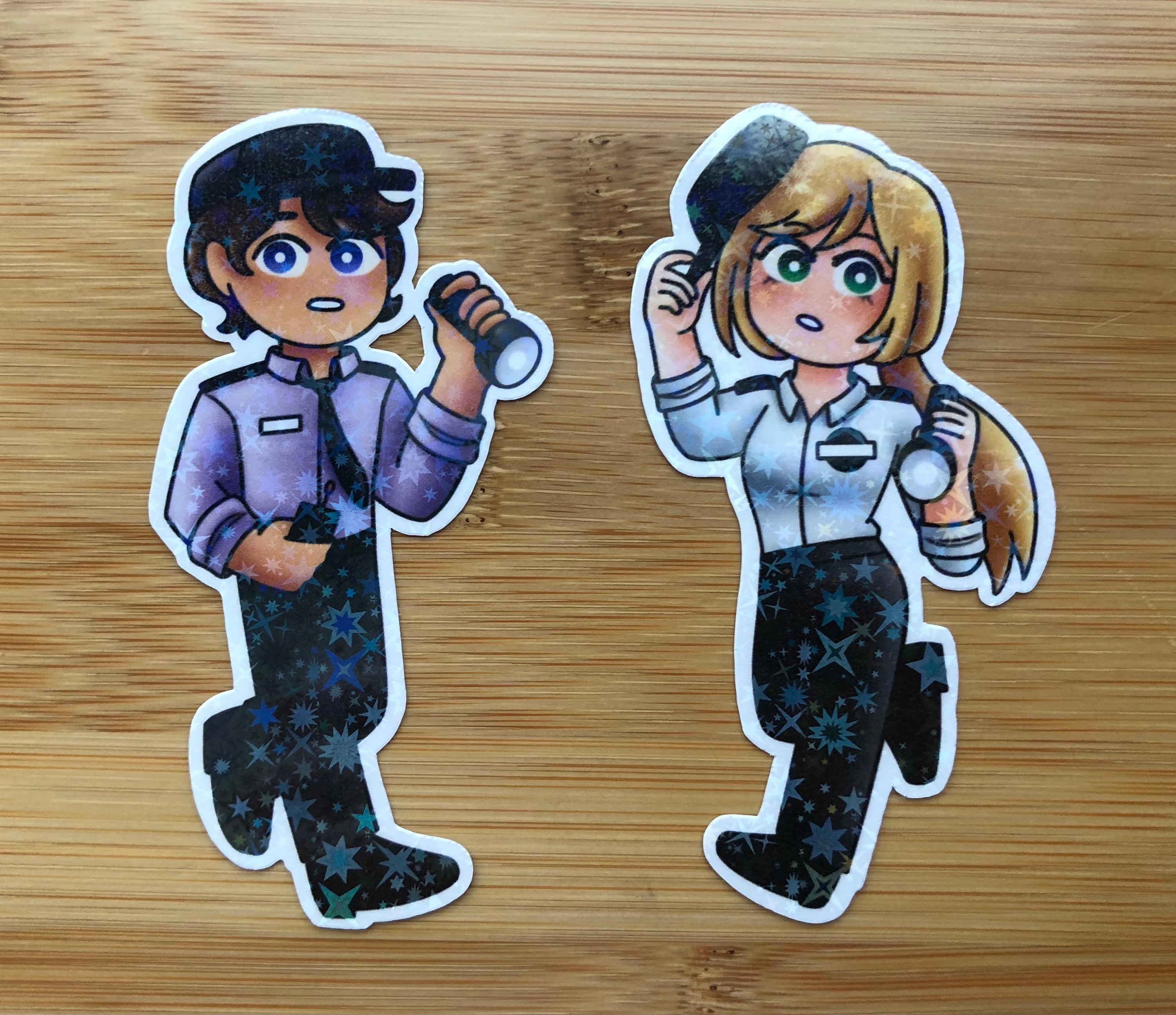 FNAF Security Guard Stickers Vanessa Michael Afton Etsy