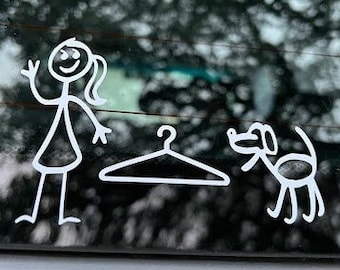 Choices stick family stickers. Dog or cat versions.