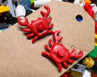 Lego Crab stud earrings!