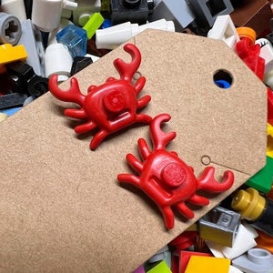Lego Crab stud earrings!