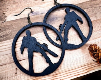 Ash is King! Evil Dead earrings!!