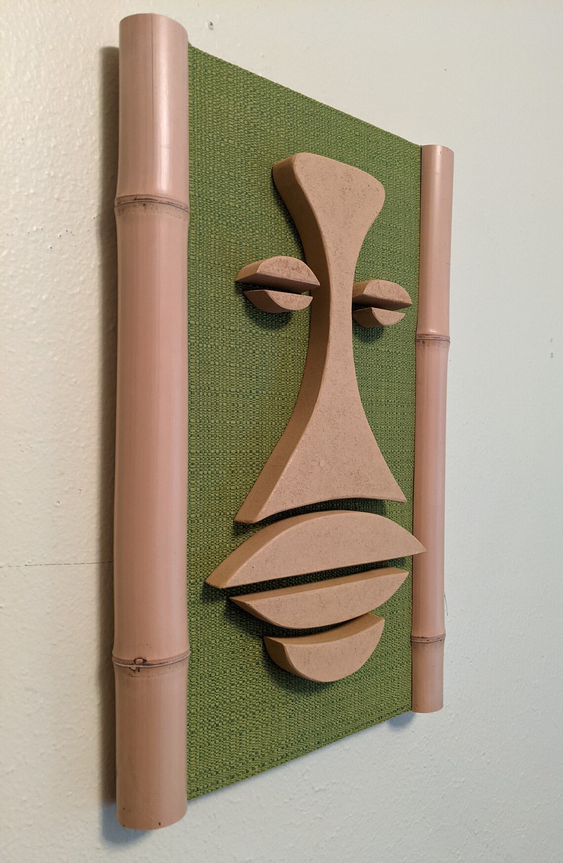 Tiki Trio Wall Art Modern clean mid century style handmade | Etsy