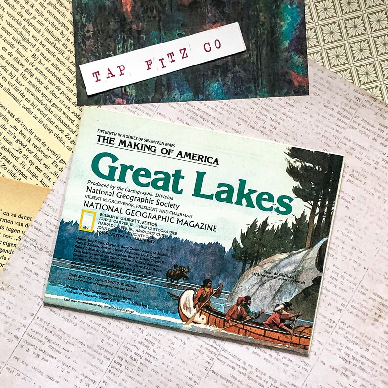 The Making of America, National Geographic Vintage Great Lakes ...
