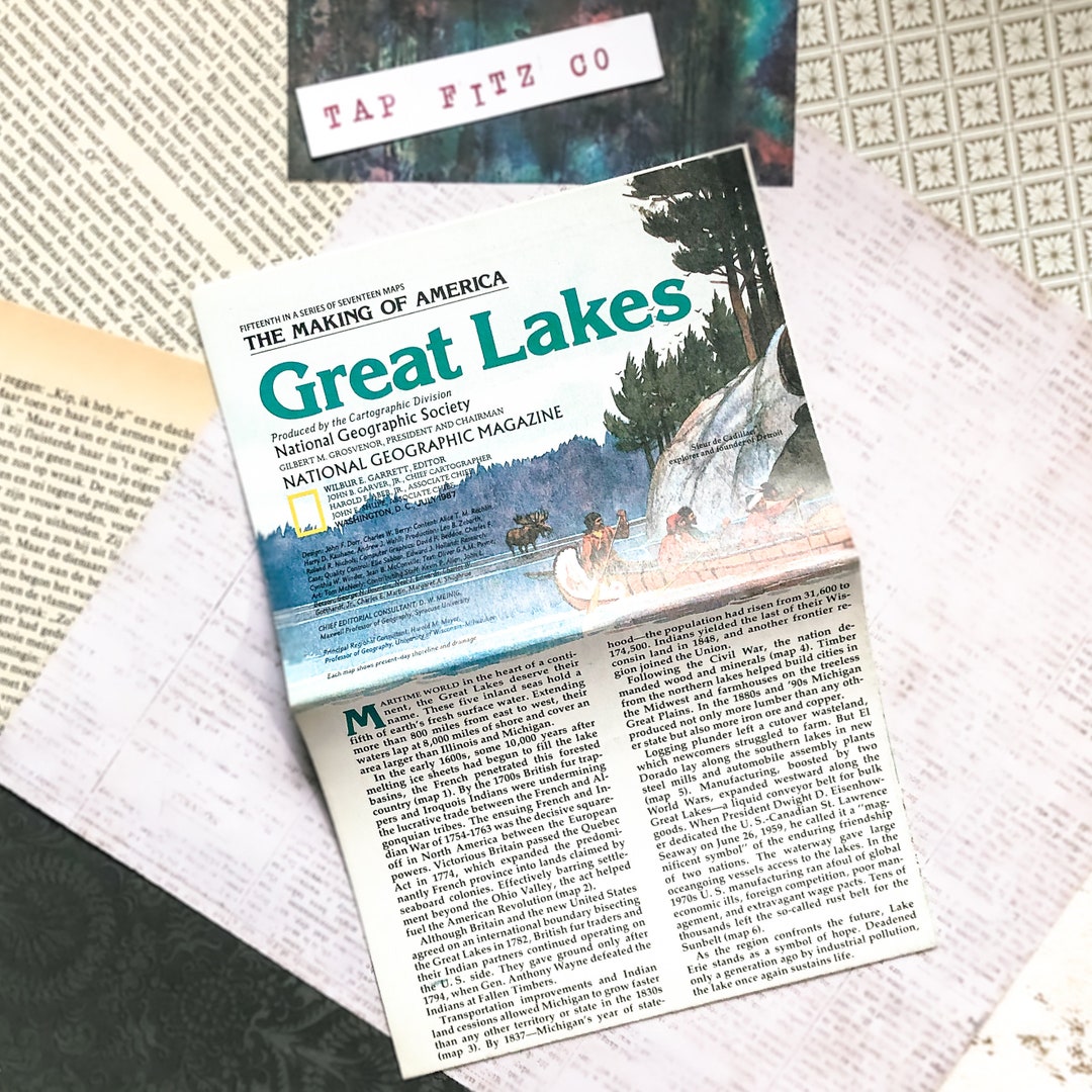 The Making of America, National Geographic Vintage Great Lakes ...