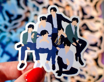 BTS Silhouette vinyl sticker